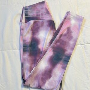BuffBunny Purple and Pink Tie-Dye Leggings
